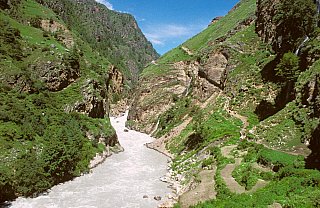 1998 - abenteuerlicher Streckenabschnitt - West-Nepal: Landschaft