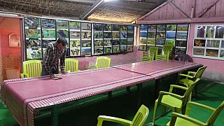 Restaurant im Banashree Eco Camp - Indien - Assam - Essen und Schlafen